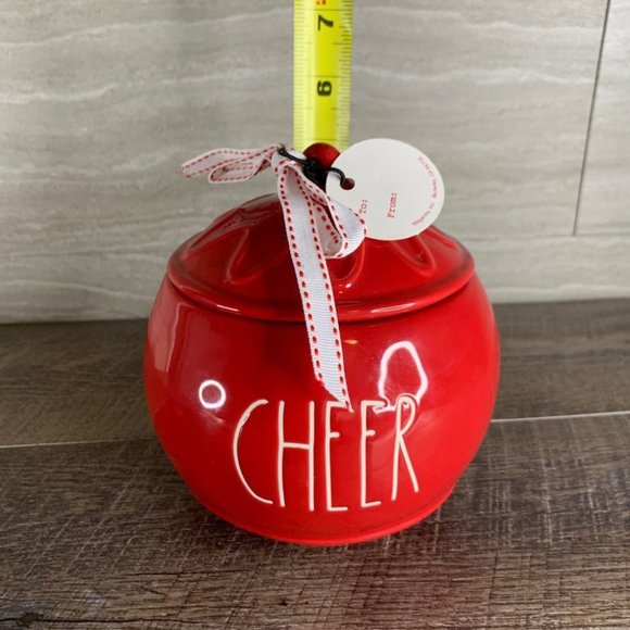 Rae Dunn Cheer Ornament Canister - Picture 5 of 5